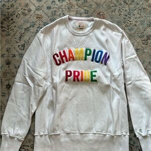 Todd Snyder x Champion Pride Sweater 2019. White, cotton, Large. Barely worn.